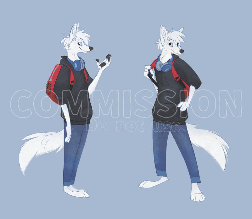 Character Design for a principal character Jonah for a visual novel night drive.